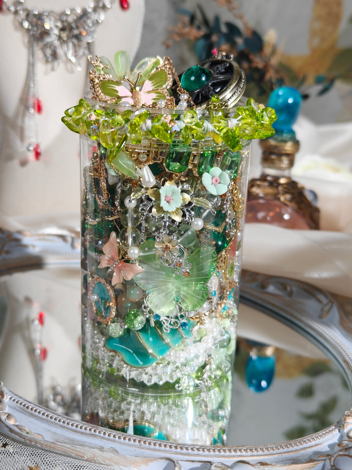 Customize Forest Magic Themed Jewelry Jar｜Mystery Jewelry Jar