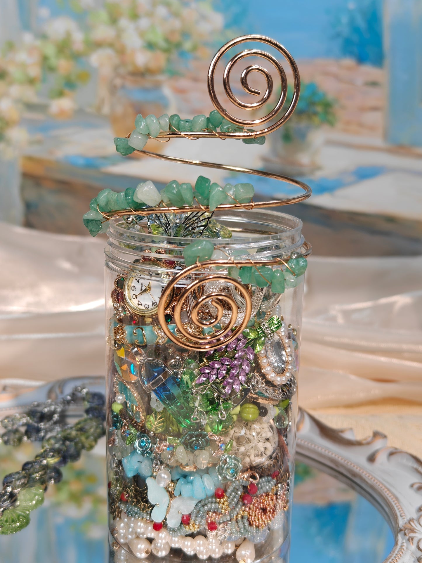 Customize Forest Magic Themed Jewelry Jar｜Mystery Jewelry Jar