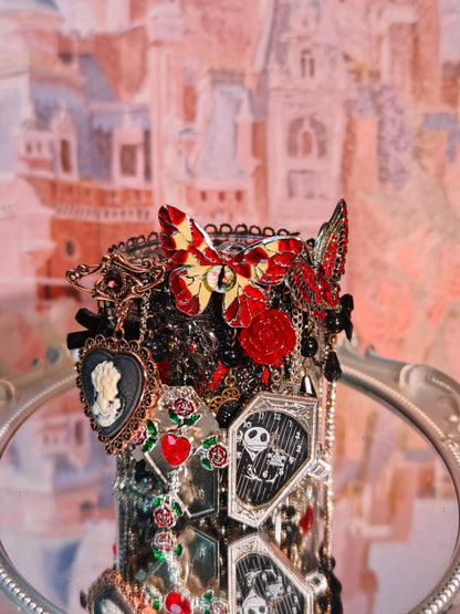 Crimson Butterfly Coffin  | Mystery Jewelry Jar 2682010