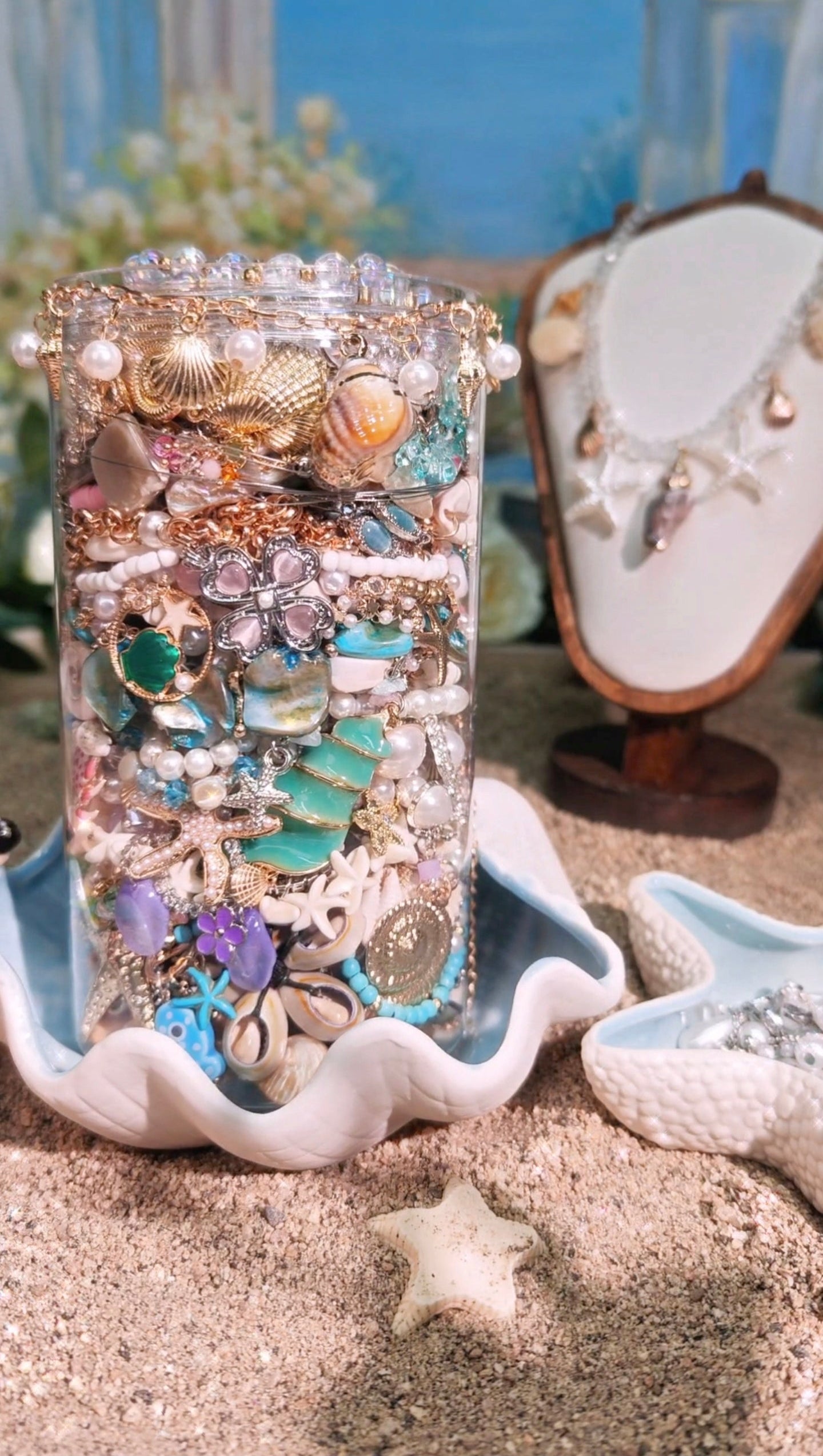 Customize Ocean Healing Themed Jewelry Jar｜Mystery Jewelry Jar