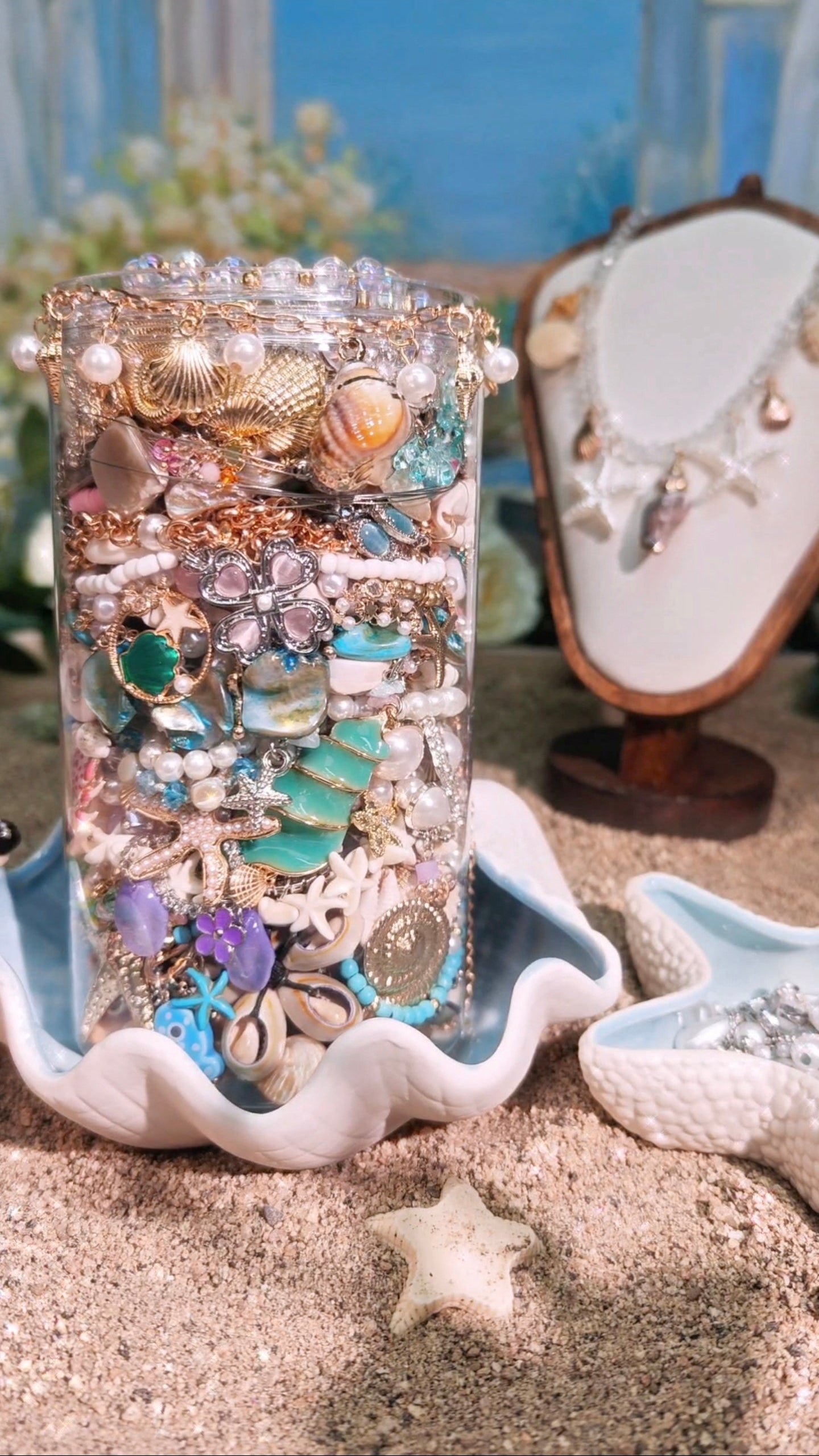 Customize Ocean Healing Themed Jewelry Jar｜Mystery Jewelry Jar