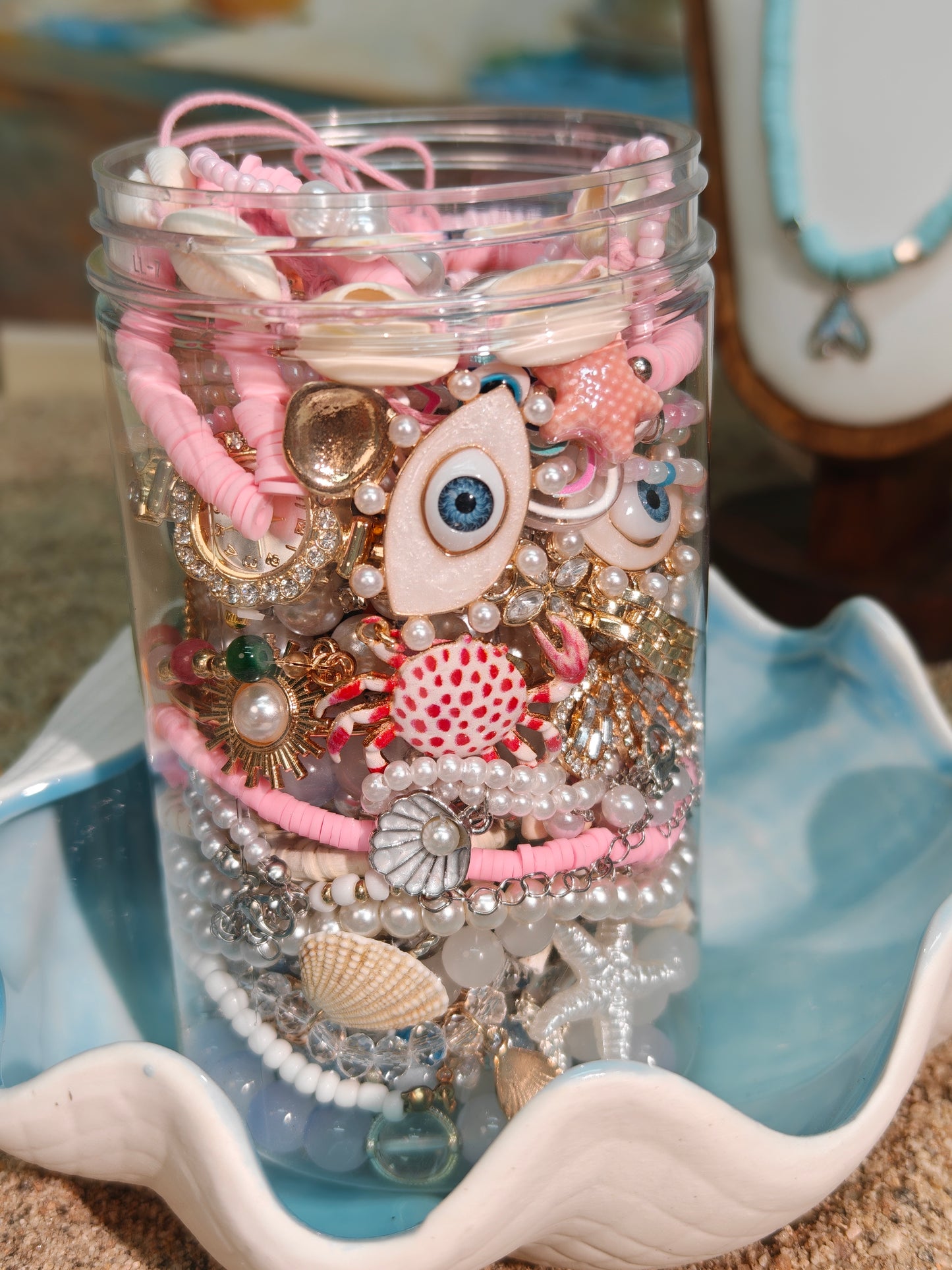 Customize Ocean Healing Themed Jewelry Jar｜Mystery Jewelry Jar