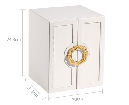 European-Style Multi-Layer Luxury Jewelry Keepsake Box Large Capacity Storage for Rings, Earrings & Necklaces