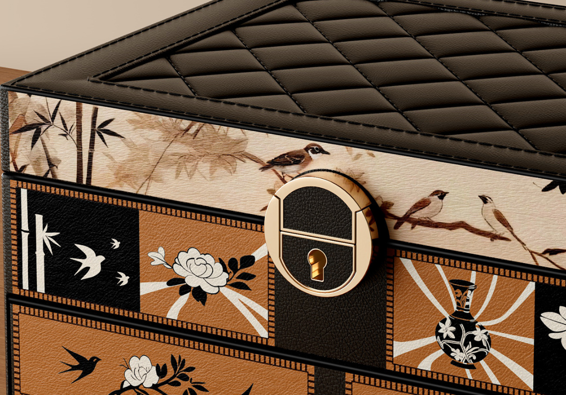 Elegant Jewelry Keepsake Box Portable Storage for Earrings, Rings & Necklaces