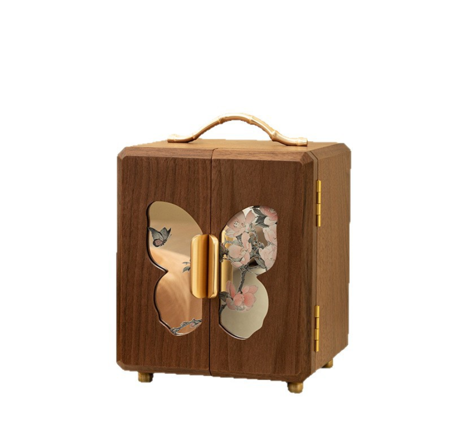 2025 New Wooden Jewelry Keepsake Box Elegant Storage for Fine Jewelry