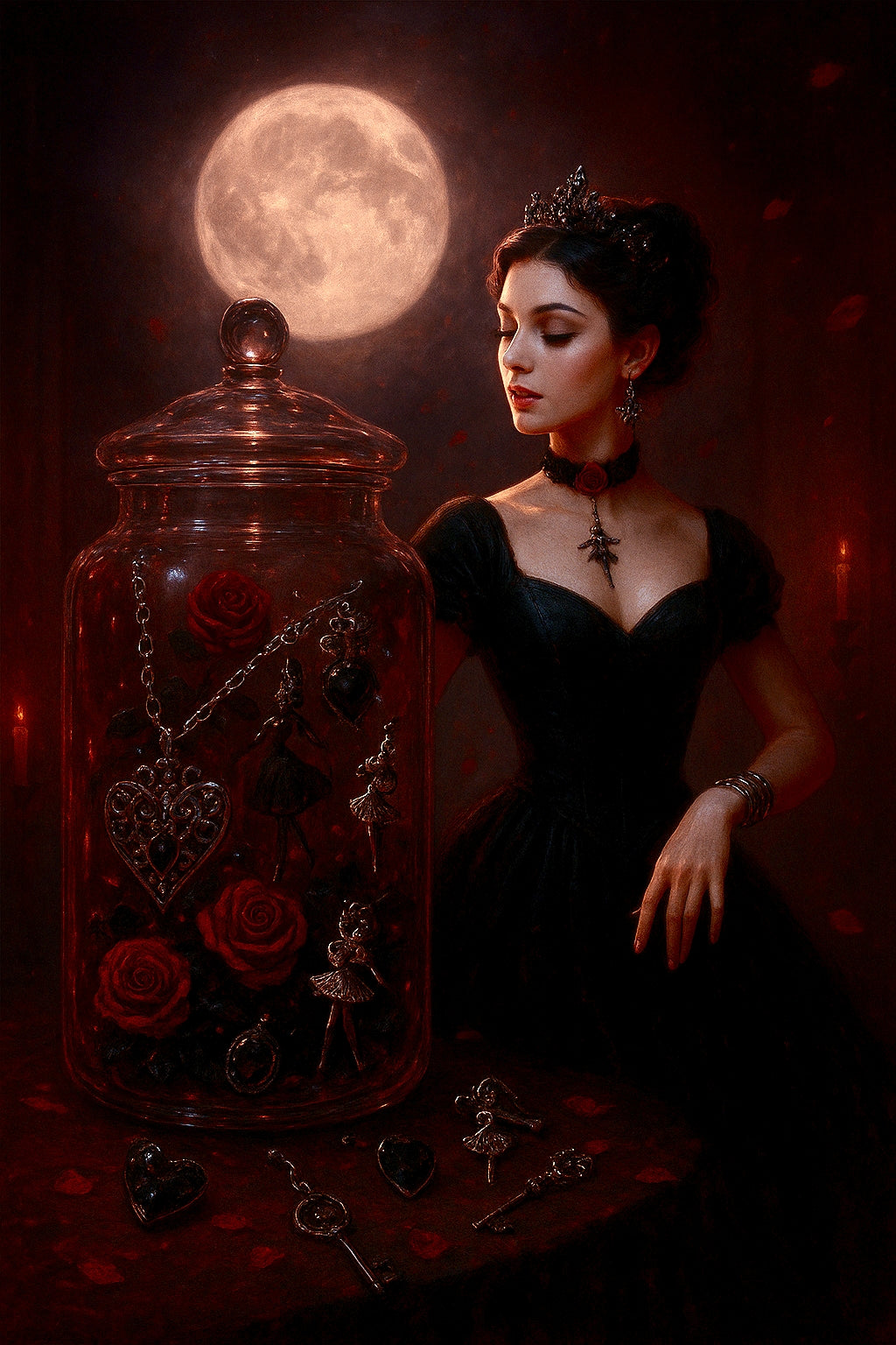 PersonnaliséBocal de bijoux mystère | Thème Valse de Minuit