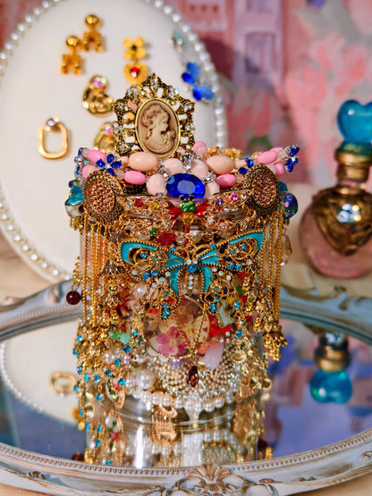 Custom Vintage Themed Mystery Jewelry Jar new